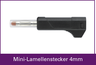 TRU Components Mini-Lamellenstecker 4mm