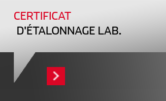 Certificat du laboratoire d'étalonnage