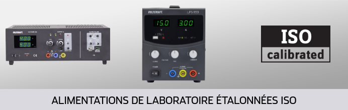 Alimentations de laboratoire étalonnées ISO Alimentations de laboratoire étalonnées ISO