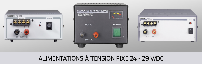 Alimentations à tension fixe 24 - 29 V/DC Alimentations à tension fixe 24 - 29 V/DC