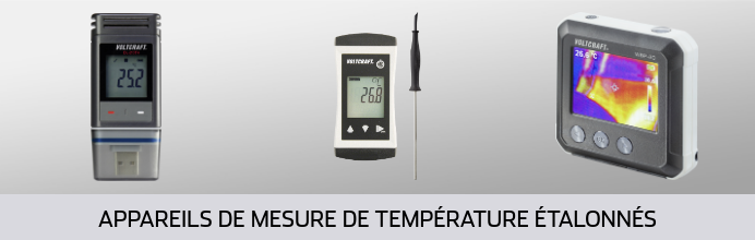 Appareils de mesure de température étalonnés Appareils de mesure de température étalonnés