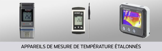 Appareils de mesure de température étalonnés