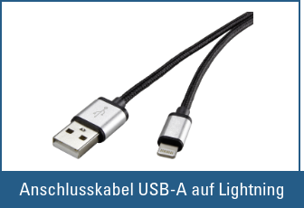 Anschlusskabel USB-A auf Apple Lightning
